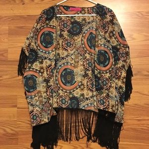 Boohoo Patterned Tassel Komono